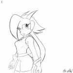  1:1 2d_animation animated anthro breasts clothed clothing dragon female freakyed freedom_planet gloves hair handwear horn hybrid long_hair mammal sash_lilac solo video_games 