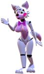  2019 3d_(artwork) absurd_res animatronic anthro bow breasts canid canine canis digital_media_(artwork) female five_nights_at_freddy&#039;s fox funtime_foxy funtime_foxy_(fnafsl) hi_res looking_at_viewer machine mammal nipples nude open_mouth pussy robot sister_location smile solo thebunwiththescarf video_games 