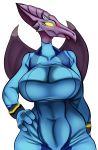  absurd_res anthro big_breasts blush breasts crossgender female hi_res huge_breasts isolatedartest_(artist) metroid nintendo ridley tongue tongue_out video_games 