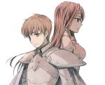  1boy 1girl altenna_(fire_emblem) armor brother_and_sister cape fire_emblem fire_emblem:_genealogy_of_the_holy_war fire_emblem:_thracia_776 headband hira_(otemoto84) leif_(fire_emblem) long_hair siblings smile 