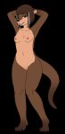  2017 abject black_background breasts female grey_eyes hi_res lutrine mammal mustelid navel pussy simple_background solo 
