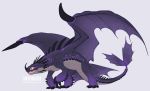  dragon dreamworks feral hi_res horn how_to_train_your_dragon hybrid looking_away night_fury open_mouth purple_scales scales scalie simple_background skrill_(species) slit_pupils solo standing takamatsu-kun teeth western_dragon white_background wings yellow_eyes 
