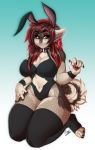  anthro canid canine canis clothing costume domestic_dog facial_piercing female hi_res mammal mixideer nose_piercing nose_ring piercing smile solo 