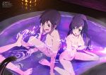  amano_hina amano_nagi bathing breast_hold censored feet harutoshi morisaki_hotaka naked tenki_no_ko wet 