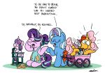  2019 bobthedalek chair clothing dialogue english_text equid flurry_heart_(mlp) friendship_is_magic hi_res horn magic mammal my_little_pony sitting starlight_glimmer_(mlp) sunburst_(mlp) text trixie_(mlp) unicorn 