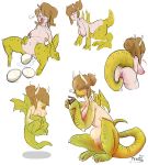  2019 all_fours animal_humanoid autopenetration beverage blush breasts breath brown_hair butt coffee cup dragon dragon_humanoid egg female flying hair hi_res horn humanoid masturbation navel nipples nude open_mouth oviposition penetration pussy simple_background sitting smile solo spread_legs spreading tf-witch tongue tongue_out transformation vaginal vaginal_penetration white_background wings 