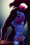  anthro balls bodily_fluids canid canine canis claws erection genital_fluids heartlessfang hi_res looking_at_viewer male mammal muscular muscular_male nipples nude penis precum solo tongue tongue_out vein veiny_penis were werecanid werecanine werewolf wolf 
