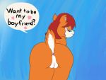  &lt;3 4:3 animated anthro anus blue_background blue_eyes breasts butt dialogue digital_media_(artwork) english_text female fur mammal nude orange_fur pussy rodent sally_acorn sciurid shaking_butt simple_background solo sonic_(series) text vaktus 