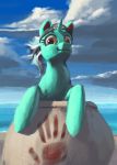  2019 eqlipse_(artist) equid equine feral friendship_is_magic hi_res horn lyra_heartstrings_(mlp) mammal my_little_pony outside pirate silly solo unicorn 