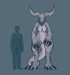  2019 5_fingers absurd_res animal_genitalia anthro anus bethesda_softworks big_breasts black_tie_(suit) breasts claws clothed clothing deathclaw digital_media_(artwork) digitigrade duo faceless_male fallout featureless_breasts fedora female fingers full-length_portrait fully_clothed genital_slit grey_background hat headgear headwear hi_res horn human larger_anthro larger_female long_claws long_tail male mammal monochrome napalm_express necktie non-mammal_breasts nude portrait reptile scalie scarf sharp_claws signature simple_background size_difference slit smaller_human smaller_male standing suit thick_tail toe_claws video_games 