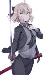  100percent business_suit fate/grand_order sakura_saber sword 