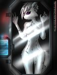  anthro auction breasts cage canid canine canis digital_media_(artwork) female fur mammal nude pet science_fiction slave solo wolf 