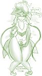  &lt;3 breasts elesa_(pok&eacute;mon) female flower hi_res lilligant masturbation monochrome nintendo petals plant pok&eacute;mon pok&eacute;mon_(species) sketch solo species_transformation text transformation video_games vines xxxx52 