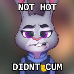 1:1 2019 anthro canid canine clothed clothing dialogue digital_media_(artwork) disney english_text female fur hi_res judy_hopps lagomorph leporid mammal purple_eyes rabbit reaction_image simple_background solo stann_co text zootopia 