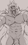  absurd_res anthro dragon first_person_view ghangaji hi_res horn humanoid_penis kemono male muscular muscular_male nipples nude penis ridged_horn scalie sketch solo tongue tongue_out 