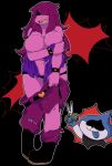  anthro big_breasts breasts clothing deltarune duo hair lancer_(deltarune) purple_hair purple_skin scalie simple_background susie_(deltarune) tongue tongue_out torn_clothing unknown_artist video_games wardrobe_malfunction 