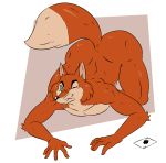  &quot;honest&quot;_john_foulfellow 2019 a-side ace_of_spades all_fours anthro ass_up canid canine card disney fox fur kneeling looking_at_viewer male mammal nude one_eye_closed orange_fur pinocchio simple_background wink 