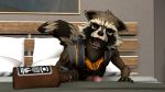  2019 3d_(artwork) anthro beverage clothed clothing digital_media_(artwork) drunk erection fur guardians_of_the_galaxy male mammal marvel open_mouth penis procyonid raccoon rocket_raccoon solo source_filmmaker substance_intoxication tongue unknown_artist 