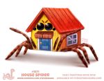  arachnid arthropod building cryptid-creations house solo spider 