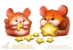  cricetid cryptid-creations duo food fruit hamster mammal plant rodent 
