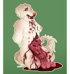  amputee blood bloody_mouth bodily_fluids breasts canid canine canis caroline deermary domestic_dog female gore guts hunting_dog mammal multi_nipple nipples nosebleed organs saluki sighthound solo 