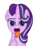 absurd_res alpha_channel bedroom_eyes bodily_fluids bust_portrait drooling emu34b equid female feral friendship_is_magic half-closed_eyes hi_res hooves horn mammal mouth_shot my_little_pony portrait saliva seductive starlight_glimmer_(mlp) teeth tongue tongue_out unicorn vector 