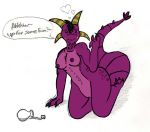  bartok_the_magnificent breasts dialogue dragon female isteltheblue ludmilla_(bartok) pussy solo 