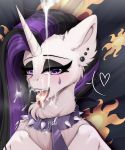  &lt;3 &lt;3_eyes 2019 absurd_res bodily_fluids collar cum cum_on_tongue ear_piercing equid eyeshadow female feral friendship_is_magic genital_fluids hi_res horn kuroran leash looking_at_viewer makeup mammal my_little_pony open_mouth piercing princess_celestia_(mlp) solo spiked_collar spikes tongue tongue_out tongue_piercing unicorn 