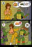  april_o&#039;neil april_o'neil comic donatello donatello_(tmnt) female leonardo male mask michelangelo michelangelo_(tmnt) raphael reptile scalie splinter teenage_mutant_hero_turtles teenage_mutant_ninja_turtles turtle 