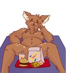  2019 abstract_background anthro areola arm_tuft belly breasts brown_fur burger censored cervid cervine cheek_spots cheek_tuft chih-lin_zhou chinese_water_deer convenient_censorship ear_tuft eyebrows eyelashes eyes_closed fast_food female food fries fur head_tuft hooves leg_tuft lying mammal nipples nude on_back overweight overweight_female sharp_teeth simple_background solo sonic_drive-in spots spotted_fur spread_legs spreading stomach_tuft teeth tuft tusks vivash water_deer 