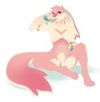  anthro compass_(artist) female flat_chested hybrid lagomorph leporid looking_at_viewer mammal nude open_mouth pussy rabbit sitting solo teats 