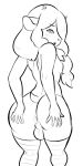  anthro anus backsack balls black_and_white butt girly hi_res hibiscus_(thecon) male monochrome nintendo pok&eacute;mon pok&eacute;mon_(species) solo spread_butt spreading thecon video_games wooloo 