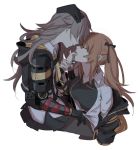  2girls brown_hair closed_eyes girls_frontline imminent_kiss incest jacket jacket_removed maiqtells mechanical_arm mod3_(girls_frontline) multiple_girls siblings sisters twins twintails ump45_(girls_frontline) ump9_(girls_frontline) yuri 
