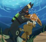  animal_genitalia animal_pussy asphyxiation breath breath_play breathing bubble canid canine canine_pussy eevee eeveelution female feral holding_breath male male/female mammal mask nintendo pok&eacute;mon pok&eacute;mon_(species) pussy scuba sheath size_difference umbreon underwater video_games water xxgato yami 