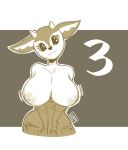  absurd_res aggressive_retsuko antelope anthro big_breasts bovid breasts clothed clothing female fur gazelle hi_res huge_breasts luxurias mammal netflix partially_clothed sanrio solo tsunoda 