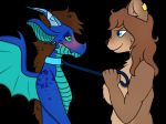  blush collar domination dragon duo fcrestnymph horn leash mammal master petplay roleplay servant submissive ursid 