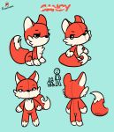  candy_(krackdown9) canid canine doll fan_character fox hi_res krackdown9 mammal model_sheet 