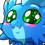  1:1 blitzdrachin dragon emoji emote green_eyes low_res 