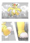  absurd_res ampharos amphy city gobanire hi_res macro nintendo pok&eacute;mon pok&eacute;mon_(species) scraggy video_games 