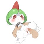  1:1 belt bodily_fluids cum cum_in_pussy cum_inside female genital_fluids hi_res male male/female nintendo pok&eacute;mon pok&eacute;mon_(species) ralts sex video_games youjomodoki 