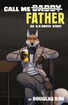  2018 alcohol beer beverage canid canine clothed clothing comic cover cover_page crossed_legs facial_hair fox hi_res holding_beverage holding_object jacket kimmykun looking_at_viewer mammal scarf sitting title topwear 