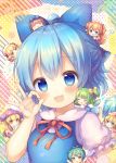 6+girls :d :o ^_^ ahoge aqua_hair bangs beret blonde_hair blue_bow blue_dress blue_eyes blue_hair blush bow breasts brown_eyes brown_hair chibi cirno closed_eyes clownpiece collared_shirt commentary_request daiyousei diagonal_stripes dress eternity_larva eyebrows_visible_through_hair fairy_wings hair_between_eyes hair_bow hat ice ice_wings jester_cap leaf leaf_on_head lily_white long_hair luna_child minigirl multiple_girls neck_ribbon one_side_up open_mouth parted_lips pjrmhm_coa polka_dot puffy_short_sleeves puffy_sleeves purple_headwear red_bow red_dress red_ribbon ribbon shirt short_sleeves sleeveless sleeveless_dress small_breasts smile star_sapphire striped sunny_milk touhou transparent_wings two_side_up upper_body very_long_hair white_dress white_headwear white_shirt wings yellow_bow 