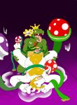  3_toes alternate_version_at_source anthro anthro_on_anthro armpit_hair asgore_dreemurr bodily_fluids body_hair chest_hair corruption crown cum cum_inflation cum_on_self excessive_cum flora_fauna flowey_the_flower foot_fetish foot_lick forced forced_kiss french_kissing genital_fluids hi_res horn humanoid_penis inflation king_koopa kinkykeroro kissing licking male male/male mario_bros nintendo nipple_suck penis penis_kissing piranha_plant plant prehensile_tongue rape sucking toes tongue tongue_out undertale video_games 