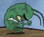  bloodshot_eyes edit erection humanoid_penis nickelodeon penis plankton_(disambiguation) red_eyes solo spongebob_squarepants unknown_artist vein what why 