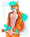  2019 absurd_res animal_genitalia animal_penis anthro balls canid canine canine_penis erection fox hi_res infiniti knot kwik_(disambiguation) looking_at_viewer male mammal nude penis solo 