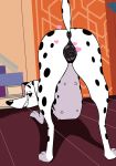  101_dalmatian_street 101_dalmatians absurd_res anatomically_correct animal_genitalia animal_pussy anus butt canid canine canine_pussy canis dalmatian delilah_(101_dalmatians) disney domestic_dog female feral hi_res hypergal mammal presenting presenting_hindquarters pussy solo spots 