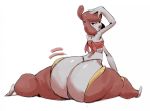  big_butt breasts butt clothing eyelashes female flexible huge_butt humanoid lips looking_back medicham monochrome nintendo not_furry pok&eacute;mon pok&eacute;mon_(species) pose redfred simple_background solo splits spread_legs spreading thick_lips thong video_games white_background 