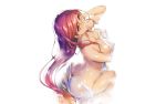  breast_hold comic_toranoana erect_nipples kikurage long_hair nude onsen photoshop red_eyes red_hair towel wet white 