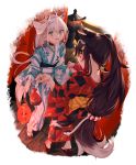  animal_ears hololive kimono tail takubon_(xewh4773) 
