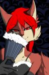  anthro bust_portrait canid canine clothed clothing fan_(disambiguation) female fox hi_res looking_at_viewer mammal portrait solo spicyocean topwear 